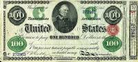 (№1865P-298) Банкнота США 1865 год "100 Dollars"