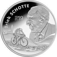 (33) Монета Бельгия 2019 год 10 евро "Алберик Схотте"  Серебро Ag 925  PROOF
