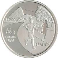  Монета Бразилия 2016 год 50     Биметалл (Серебро - Ниобиум)  UNC