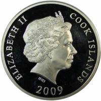 () Монета Острова Кука 2009 год   ""   Серебро Ag 999  UNC
