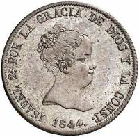 (№1837km519.2) Монета Испания 1837 год 4 Reales (Мадриде Короновали М - КР,сл,ДГ)