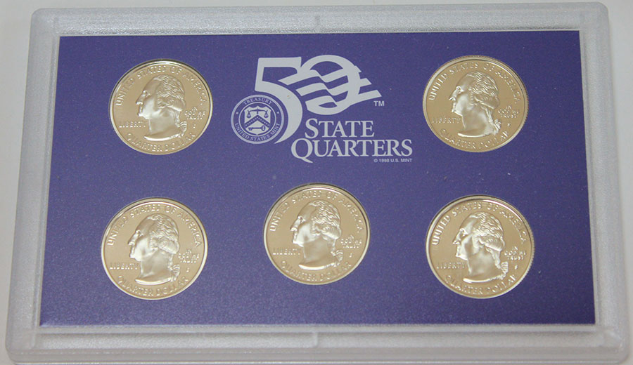 (2007s, 5 м., Штаты) Набор США 2007 год  Годовой набор  PROOF