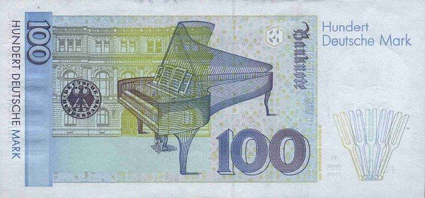 (1996) Банкнота Германия (ФРГ) 1996 год 100 марок &quot;Клара Шуман&quot;   UNC