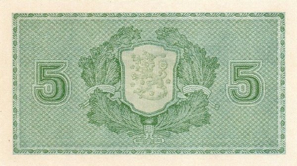 (,) Банкнота Финляндия 1929 год 5 марок    UNC