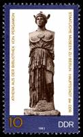 (1983-030) Марка Германия (ГДР) "Афина"    Музеи Берлина II Θ