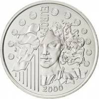 (№2000km1258) Монета Франция 2000 год 6.55957 Francs