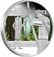 (№2011km185) Монета Тувалу 2011 год 1 Dollar (Робин Гуд и Шериф)