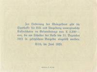 (№1920) Банкнота Австрия 1920 год "50 Heller"