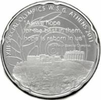(№2011km240) Монета Греция 2011 год 10 Euro (ХІІІ специальной Олимпиады - Акрополь)