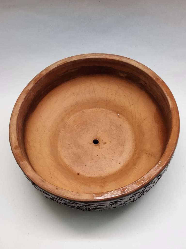 Ваза глиняная и Кашпо большое широкое керамика