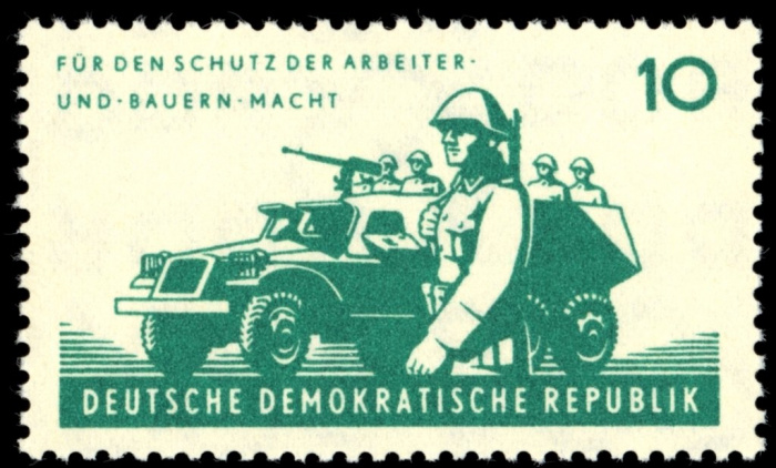(1962-009) Марка Германия (ГДР) &quot;Солдат&quot;    Народная Армия ГДР III Θ