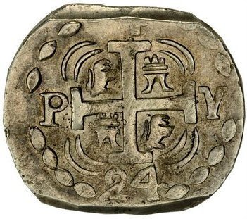 (№1824km16.2) Монета Гондурас 1824 год 4 Reales