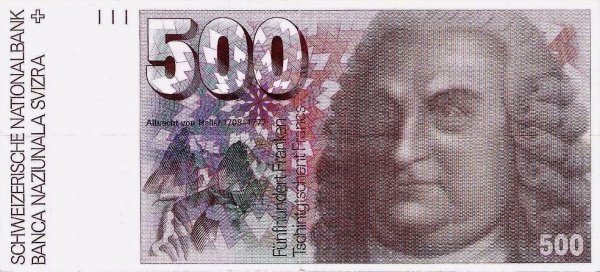 () Банкнота Швейцария 1976 год 500  &quot;&quot;   UNC