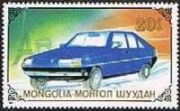 (1989-046) Марка Монголия "Ситроен BX, 1982"    Автомобили III Θ