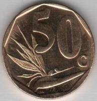 (№2012km554) Монета Южная Африка 2012 год 50 Cents (Африка Дзонга, Ningizimu Африка - амп Тсонга)