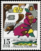 (1973-092) Марка Германия (ГДР) "Сказка (3)"    По Щучьему Велению III O