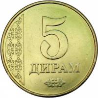 (№2011km23) Монета Таджикистан 2011 год 5 Dirams