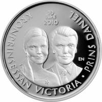 () Монета Швеция 2010 год 3000  ""   Биметалл (Серебро - Ниобиум)  UNC