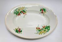 Блюдо овальное малина, ЗИК Конаково