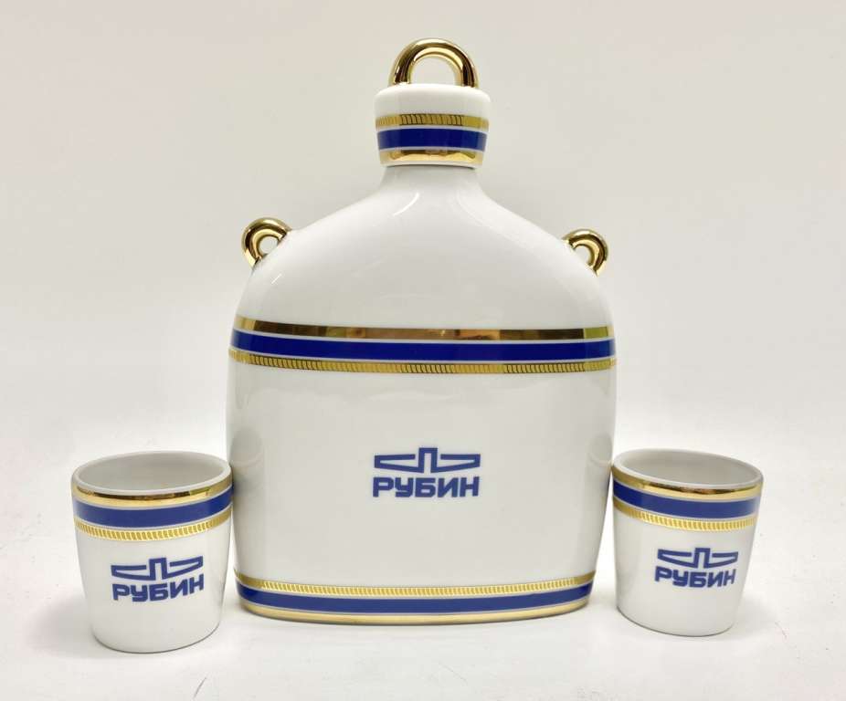 Штоф + 2 стопки ИФЗ ЦКБ Рубин