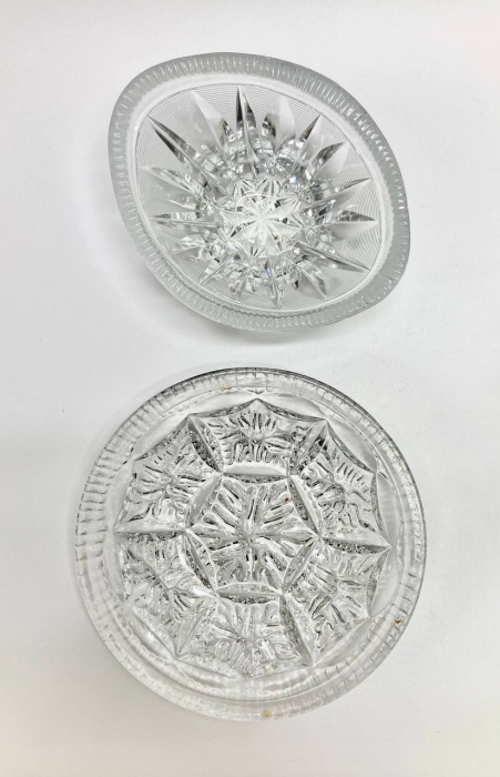 Салатник + блюдо, хрусталь, СССР