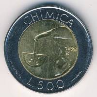 () Монета Сан-Марино 1998 год 500  ""   Биметалл  UNC
