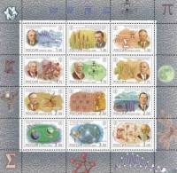 2000-048-59  Лист (12 м 3х4) Россия Наука  XX век. Наука III O