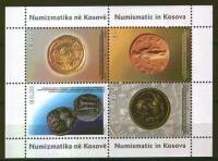 (№2006-4) Блок марок Косово 2006 год "Монеты на марках", Гашеный