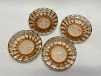 Набор розетки стекло СССР 4 шт (состояние на фото)