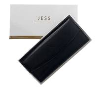 Кошелёк женский "Jess", Натуральная кожа, 6 отделений + карман на молнии + карман сзади, Отделения д