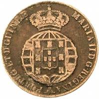 (№1848km56) Монета Ангола 1848 год frac12; Macuta