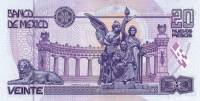 (№1992P-100a.2) Банкнота Мексика 1992 год "20 Nuevos Pesos"