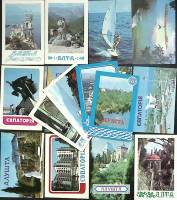 Набор календарей "Крым", 16 шт., 80-е г.