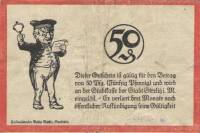 (№1921) Банкнота Германия 1921 год "50 Pfennig"