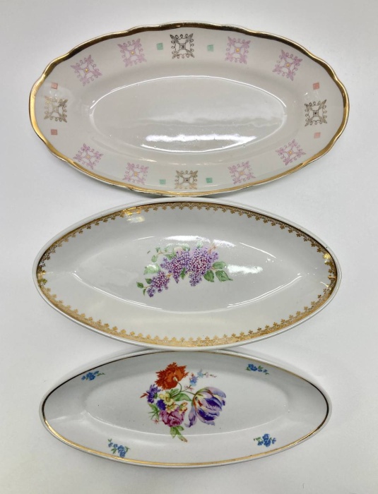 Селёдочницы 3 шт, Коростень, Дулёво, Пролетарий, СССР