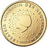 (№1999km239) Монета Нидерланды 1999 год 50 Euro Cent
