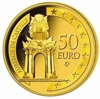 (№2008km137) Монета Мальта 2008 год 50 Euro (Оберж-де-Кастий в Валлетте)