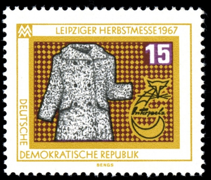(1967-063) Марка Германия (ГДР) &quot;Шуба&quot;    Ярмарка, Лейпциг III Θ