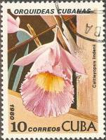 (1980-033) Марка Куба "Каттлея"    Орхидеи III O