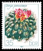 (1983-048) Марка Германия (ГДР) "Оройя"    Кактусы III O