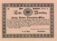 (№1849P-A104b) Банкнота Австрия 1849 год "50 Gulden"