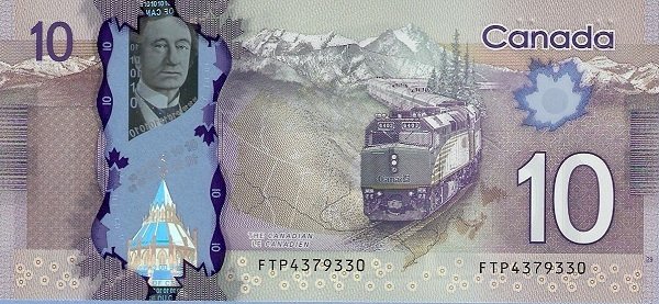 (,) Банкнота Канада 2013 год 10 долларов &quot;Джон Макдональд&quot;   UNC