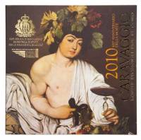 (2010, 10 монет) Набор монет Сан-Марино 2010 год "Караваджо. 400 лет со дня смерти"  Буклет
