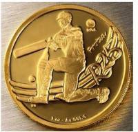 (№2003km400) Монета Южная Африка 2003 год 25 Rand (Кубок Мира По Крикету)