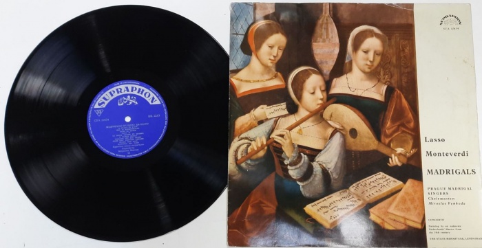 Пластинка виниловая , Madrigals Supraphon 300 мм. (сост. на фото)