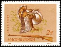 (1964-099) Марка Венгрия "Дрофа"    Охота III Θ