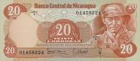 (1979) Банкнота Никарагуа 1979 год 20 кордоба "Херман Помарес Ордоньес"   UNC