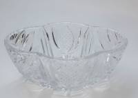 Салатник, хрусталь, размеры 9*24*15,5 см. (сост. на фото)