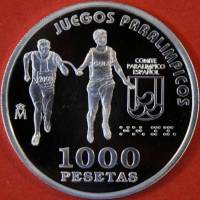 () Монета Испания 2000 год 10000  ""   Биметалл (Серебро - Ниобиум)  UNC