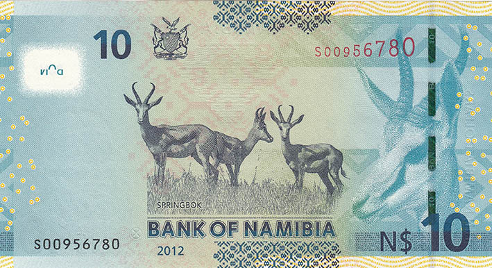 () Банкнота Намибия 2012 год 10  &quot;&quot;   UNC